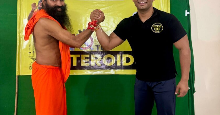 IRS Narendra Kumar Yadav’s ‘Steroid Free India’ Campaign Gains Baba Ramdev’s Support