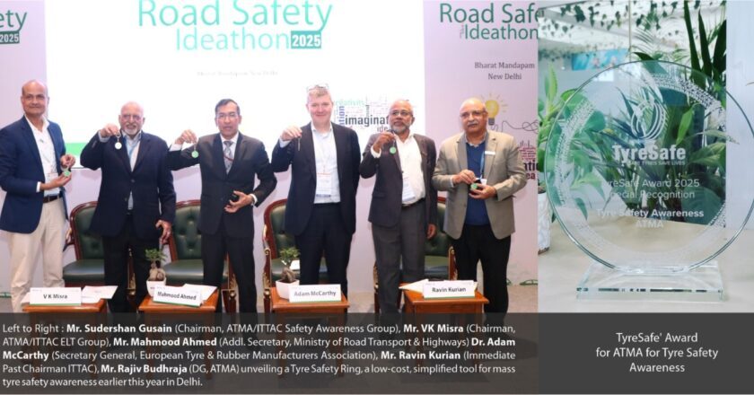 ATMA Receives International Honour for Tyre Safety Awareness