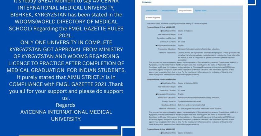 Avicenna International Medical University – A Leading Choice for Indian Medical Aspirants