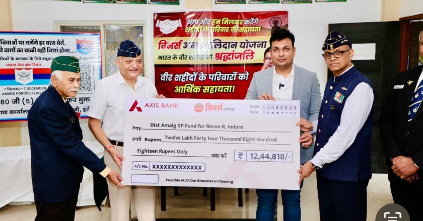 Winners Institute Donates ₹12.44 Lakh to Support Families of Martyrs on Independence Day