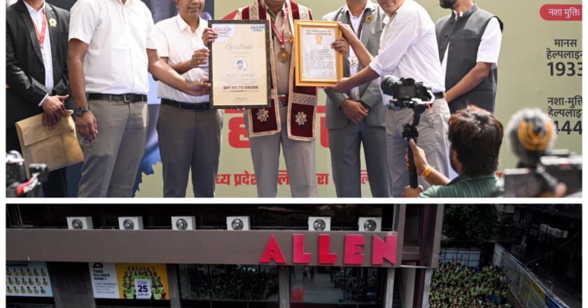Rajesh Dandotiya Sets World Record for Largest Drug Awareness Session in Indore