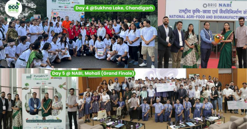 EcoPravah 2025 – Climate Walk & Pledge Wall Inspires Collective Action at Sukhna Lake
