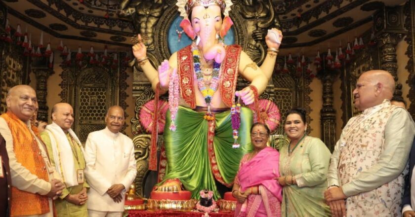 Grand Inauguration of ‘Lal Bagh Ka Raja’ Ganpati Festival in Delhi by Former President Ram Nath Kovind