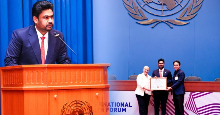 Mr. Jose Charles Martin Honoured at UNITED NATIONS with SDG Impact Award Presented by His Excellency Alexander Rendell, UNEP Goodwill Ambassador for Thailand