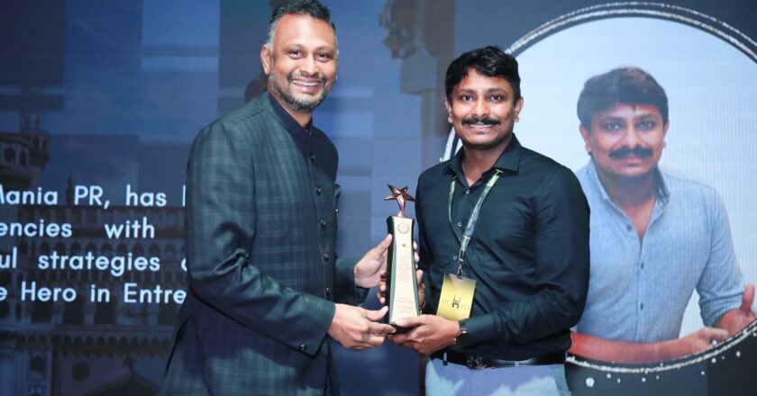 Media Mania PR Founder Jayaram Garidepally Bags ‘Hero in Entrepreneurship’ at Heroes of Hyderabad Awards 2025