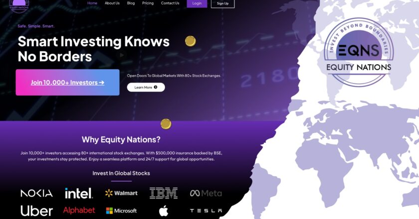 EQNS Fingrowserv Pvt. Ltd’s Equity Nations Expands Global Investment Access for Indian Investors