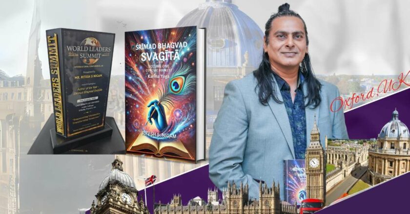 From Bhopal to Oxford: Local Author Ritesh S. Nigam Wins ‘Author of the Year’ at Prestigious Summit
