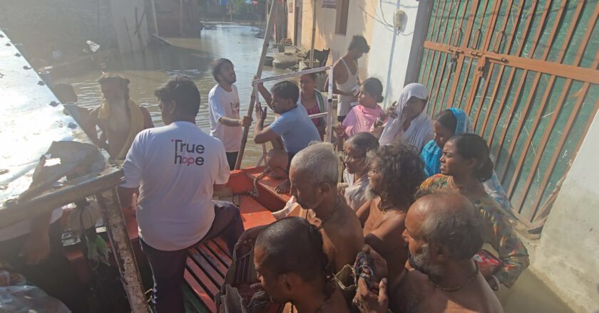 True Hope Foundation Becomes The First Crowdfunding Platform to Lead Flood Relief in Vrindavan with 18 Rescue Boats