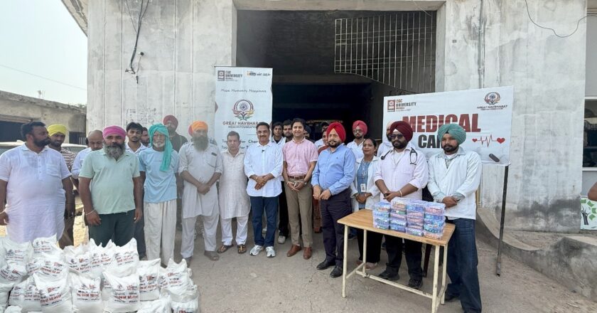 Great NavBharat Mission Foundation Under CGC University, Mohali, Extends Relief to Flood-Affected Punjab