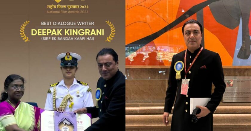 Deepak Kingrani receives National Film Award 2023 for Best Screenplay (Dialogue), highlighting craft and collaboration in Sirf Ek Bandaa Kaafi Hai.
