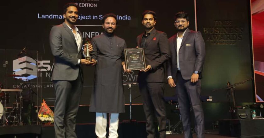 SAS Crown Bags Times Business Awards 2025 Honour as Landmark Project in South India