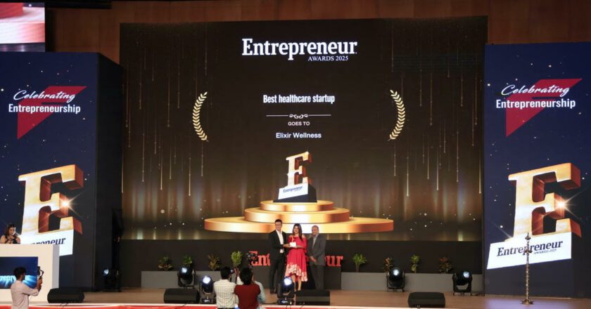 Elixir Wellness Named Healthcare Startup of the Year at Entrepreneur India 2025