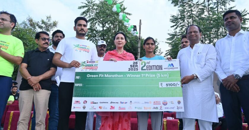 Green Fit Marathon-2025: Over 5,000 Runners Participate, Deputy Chief Minister Diya Kumari Flags Off the Event