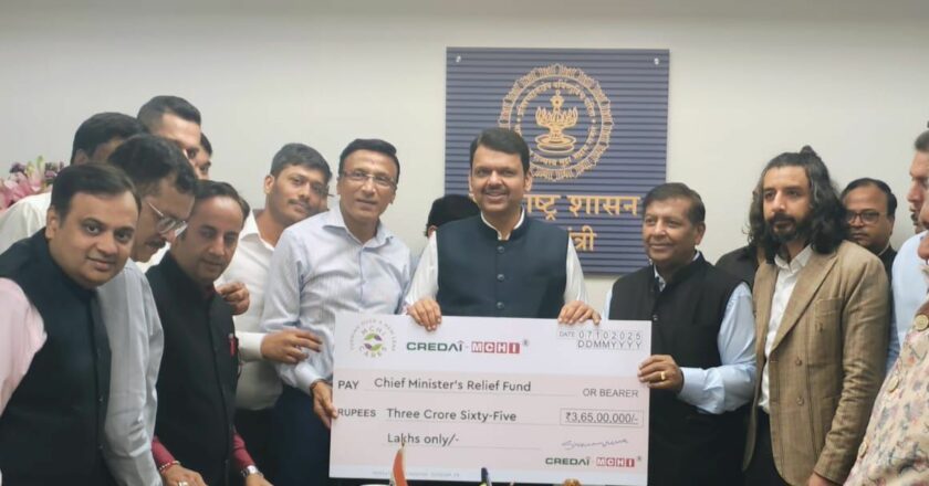 CREDAI-MCHI Extends Rs. 3.65 Crore Support to CM Relief Fund for Flood Rescue and Rehabilitation Efforts