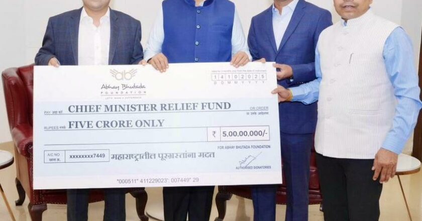 Abhay Bhutada Foundation Donates ₹5 Crore To CM Relief Fund For Maharashtra Flood Victims