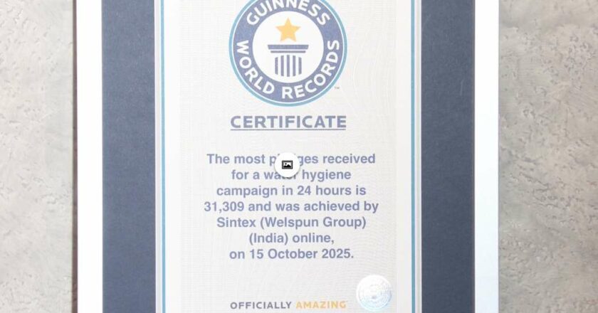 On Its 50th Anniversary, Sintex sets a ‘Guinness World Record’ to champion responsible water use across India