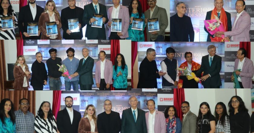 Society Interiors & Design Magazine Unveils Its Latest Issue with Chief Guest Dr. Niranjan Hiranandani and Architect Reza Kabul at Taj Santacruz, Mumbai.