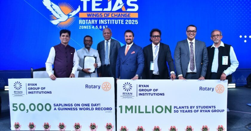 Ryan Group of Institutions and Rotary Club Launch India’s Largest School-Led Tree Plantation Drive