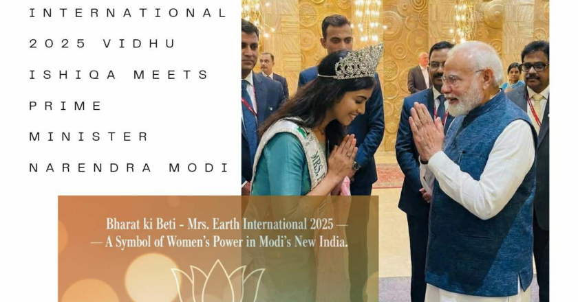 Mrs Earth International 2025 Vidhu Ishiqa Meets Prime Minister Modi During G20 in Johannesburg