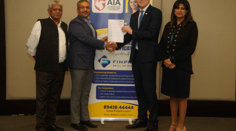 UK-based Association of International Accountants (AIA) Announces Strategic Partnership with India’s Finprov Learning