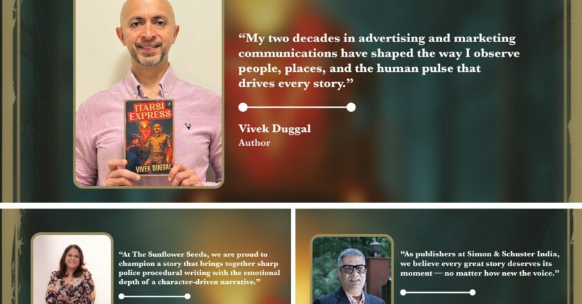 Toronto based writer Vivek Duggal’s debut book- Itarsi Express to be published by Simon and Schuster India in association with The Sunflower Seeds.