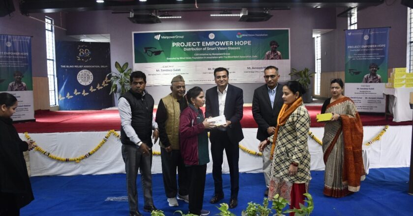 ManpowerGroup India Empowers Visually Impaired Students in Delhi with Smart Vision Glasses