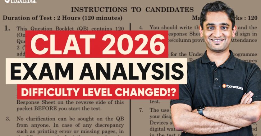 CLAT 2026 Exam Analysis by Harsh Gagrani, Co-Founder, LegalEdge by Toprankers