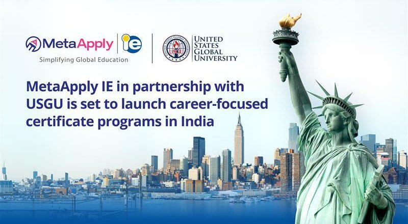 MetaApply IE and United States Global University announce an exclusive partnership to deliver career-ready short-term certificate programs in India.