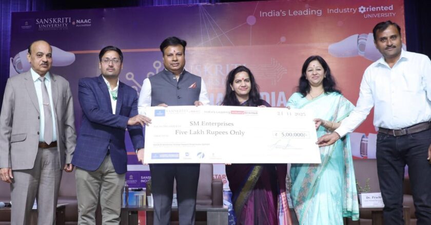 Manthan India: Industry-Tech Conclave 2025 Ignites Innovation at NAAC Accredited Sanskriti University, Mathura