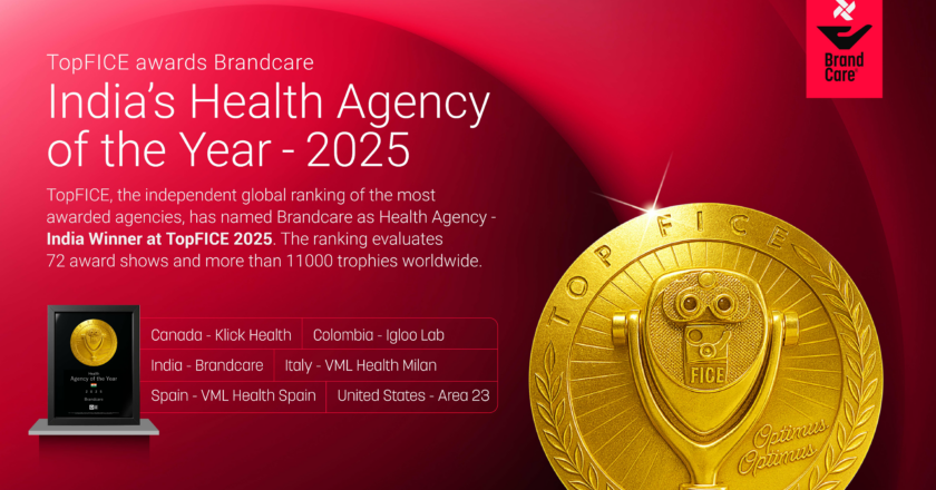 Brandcare Globally Recognised as India’s Health Agency of 2025 by TopFICE