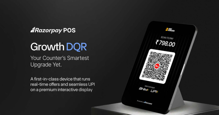 Razorpay POS Launches ‘Growth DQR’, A Checkout Device Unifying Offers, Loyalty & UPI on a Single Screen
