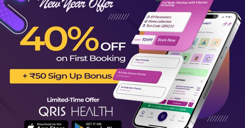 QRIS HEALTH ANNOUNCES NEW YEAR APP OFFER TO PROMOTE PREVENTIVE HEALTH ACROSS DELHI NCR