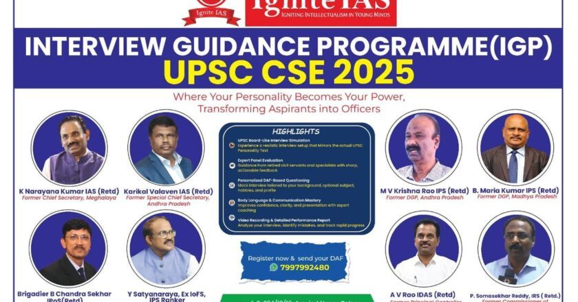 Ignite IAS Launches Interview Guidance Programme (IGP) for UPSC CSE 2025: Transforming Aspirants into Officers