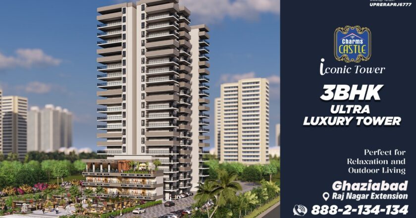 Charms India Iconic Tower – Redefining Luxury 3 BHK Living in Ghaziabad