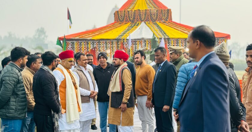 Day 1 of Ram Katha Begins in Ayodhya as Rashtra Katha Mahotsav Proceeds under the Presence of Brij Bhushan Sharan Singh Ji